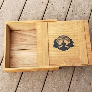 Vintage Land O'Lakes Wooden Cheese Crate Slide Top